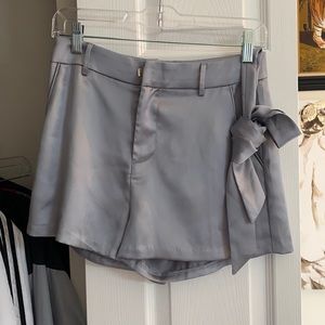 Two piece silk short set